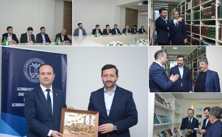 Gürcüstan Müsəlmanları İdarəsinin şeyxi İlahiyyat İnstitutunda olub 