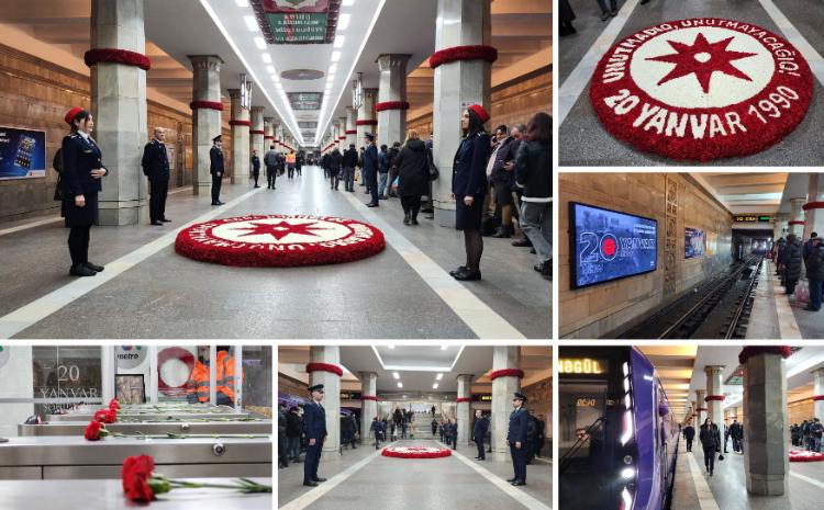 20 Yanvar tarixi Bakı metropolitenində qeyd edilir 