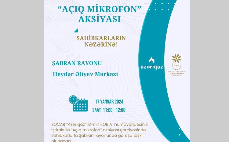 Sahibkarlarla növbəti görüş Şabran rayonunda keçiriləcək 
