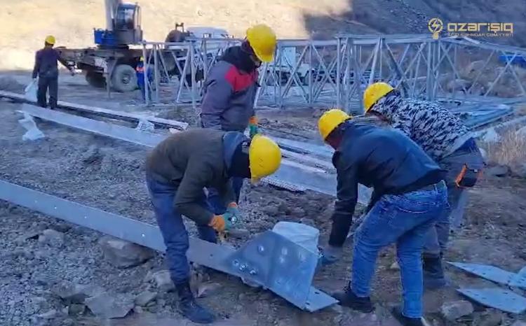 "Azərişıq" ASC Kəlbəcər və Laçında yenidənqurma işlərini davam etdirir - VİDEO