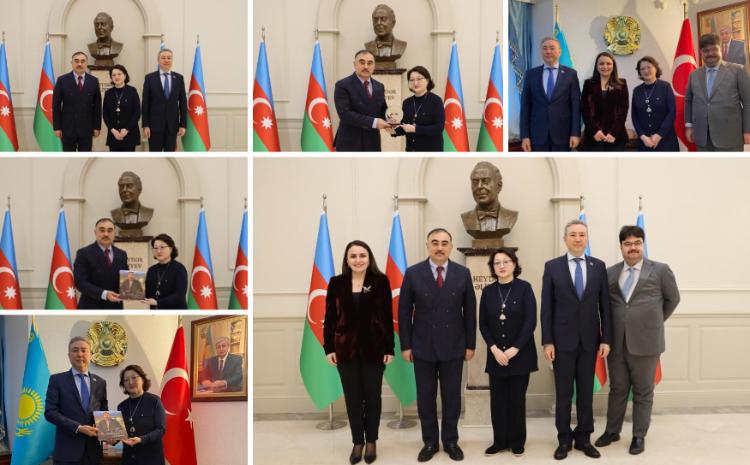 TMİF-nun prezidenti Ankarada Azərbaycanın və Qazaxıstanın Türkiyədəki səfirləri ilə görüşüb 