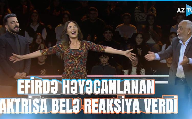 Efirdə çətin anlar yaşayan aktrisa hisslərini cilovlaya bilmədi - VİDEO