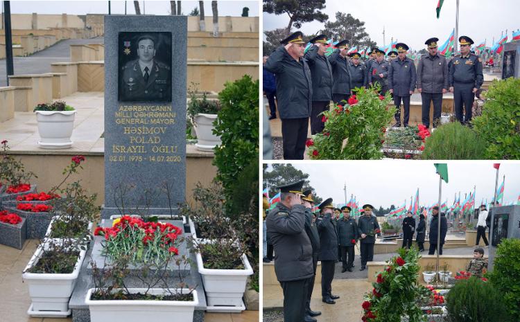 Azərbaycanın Milli Qəhrəmanı general-mayor Polad Həşimovun xatirəsi yad edilib 