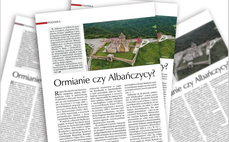 Polşa jurnalında Alban-Udi Xristian dini icmasının rəhbərinin məqaləsi yayımlanıb 