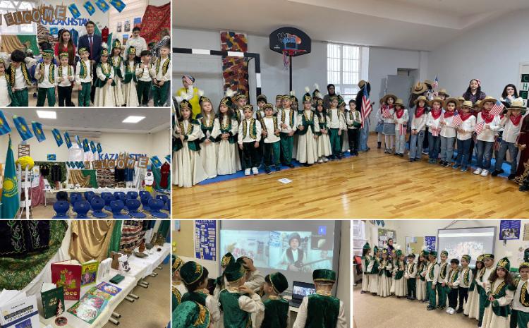 Азербайджанские школьники рассказали о культуре и традициях Казахстана 