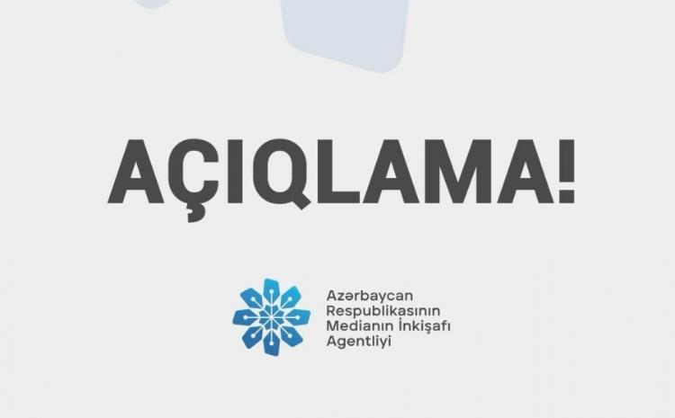 Medianın İnkişafı Agentliyi prezident seçkilərində jurnalistlərin fəaliyyəti ilə bağlı açıqlama yayıb 