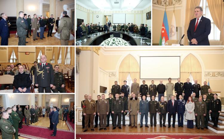 AMEA-nın prezidenti İsa Həbibbəyli xarici dövlətlərin hərbi attaşeləri ilə görüşüb 