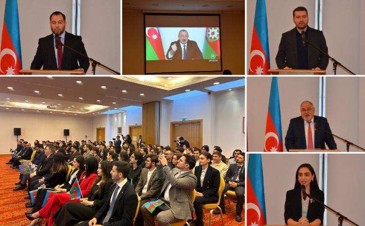 Azərbaycan Diaspor Gəncləri Prezident İlham Əliyevin namizədliyini dəstəklədiklərini bəyan ediblər 