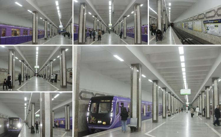 "Əhmədli" stansiyasında yeni işıqlandırma sistemi quraşdırılıb 