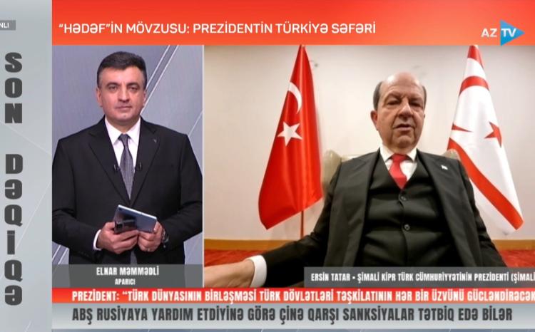 Ersin Tatar Prezident İlham Əliyevin jestindən danışdı - EKSKLÜZİV MÜSAHİBƏ