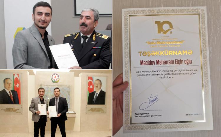 Məhərrəm Məcidov təltif edildi 