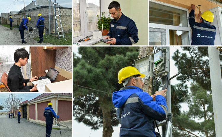 "Aztelekom" Şabran rayonunu yüksəksürətli internetlə təmin edir 