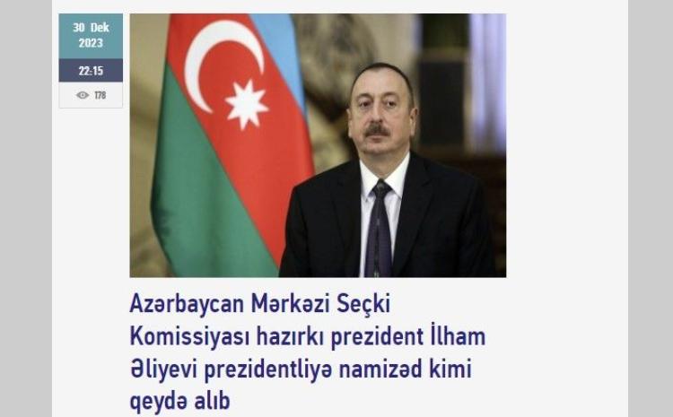 Gürcüstan mətbuatında Azərbaycanda keçiriləcək Prezident seçkilərindən bəhs olunub 