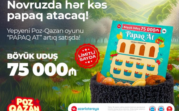 Novruza özəl yeni “Papaq at” lotereyası satışa çıxarıldı 