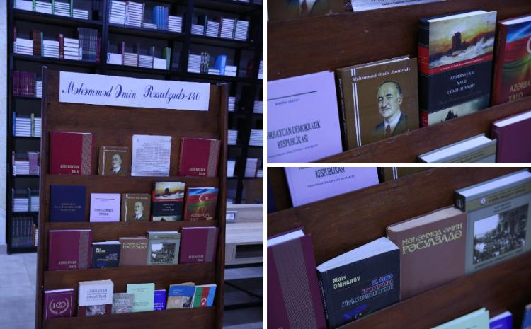 ADPU-da M.Ə.Rəsulzadənin 140 illiyi ilə bağlı kitab sərgisi təşkil olunub 