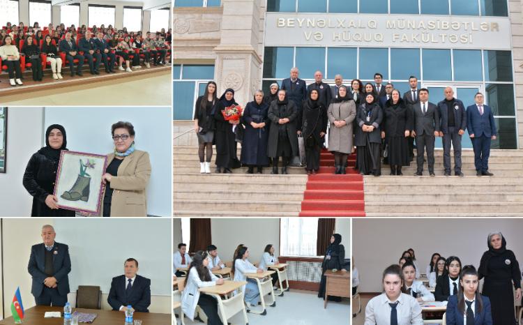 Naxçıvan Dövlət Universitetində yaz semestrinin ilk dərslərini şəhid ailələri keçib 
