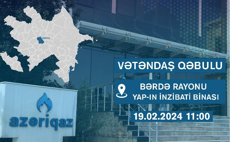 "Azəriqaz" İB rəhbərliyinin növbəti vətəndaş qəbulu keçiriləcək 