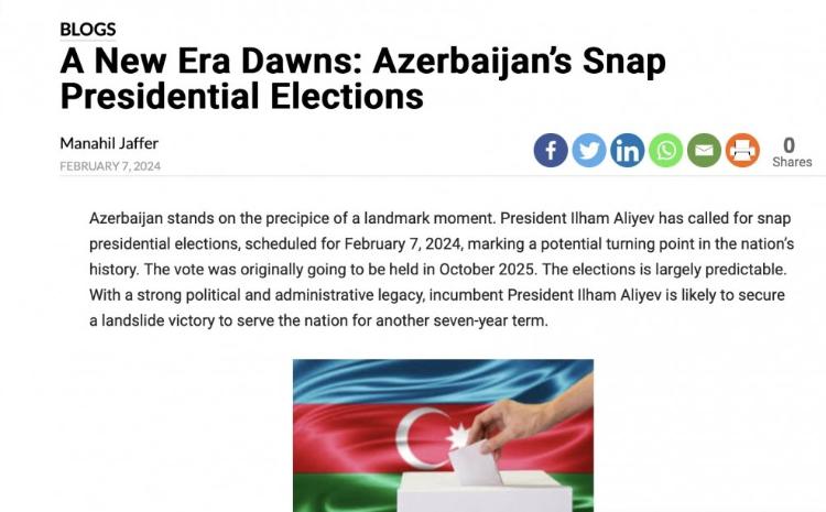 A New Era Dawns: Azerbaijan’s Snap Presidential Elections 
