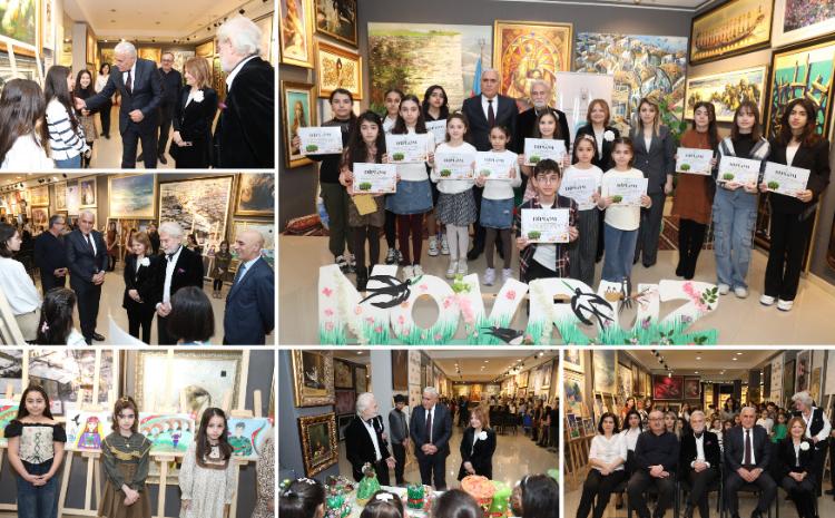 Novruz bayramı münasibəti ilə "Yaşıl dünyanın naxışları" adlı rəsm və əl işləri sərgisi - FOTO