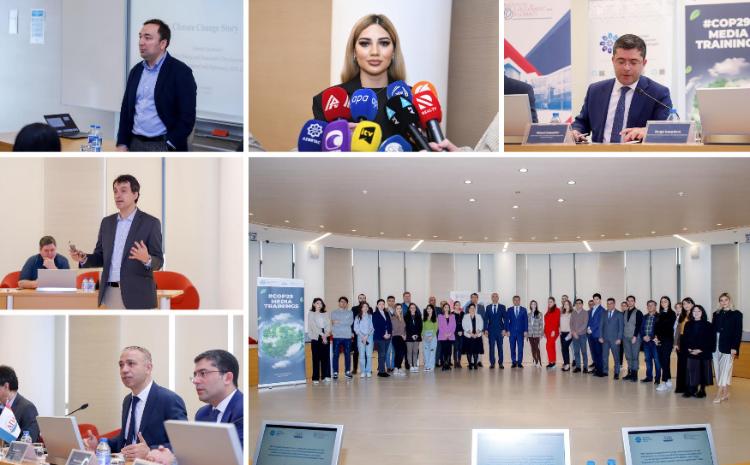 "Dayanıqlı inkişaf və iqlim dəyişikliyi media prespektivində" mövzusunda ilk təlim keçilib 