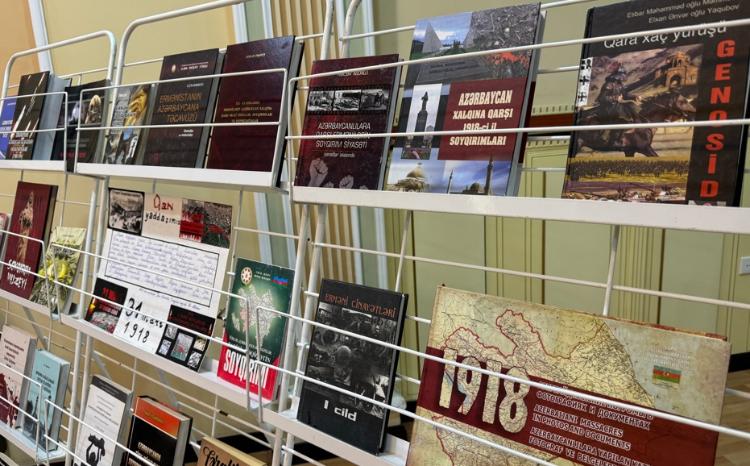 В БГУ проводится выставка «31 марта - День геноцида азербайджанцев» 