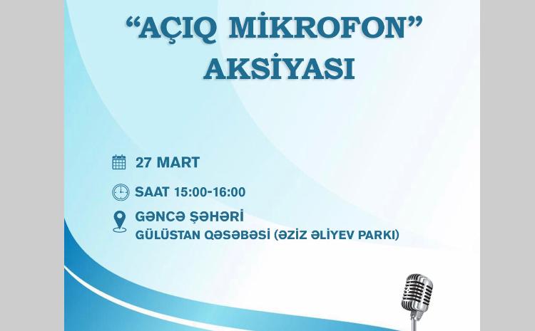"Azəriqaz" İB-nin "Açıq mikrofon"u Gəncə şəhərində qurulacaq 
