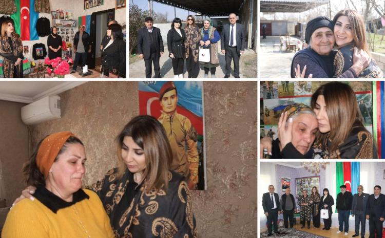 Günay Ağamalının təşəbbüsü ilə Salyan rayon ərazisində Şəhid Anaları ziyarət olundu 