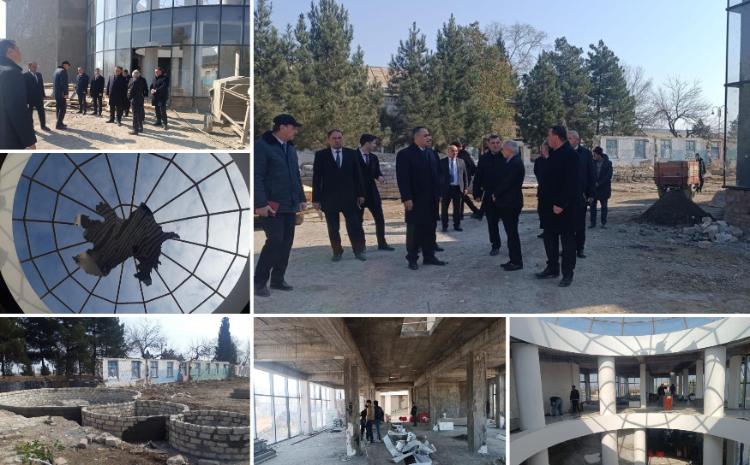 Goranboyda Suvarma Sistemləri İdarəsinin inzibatı binası inşa edilir 