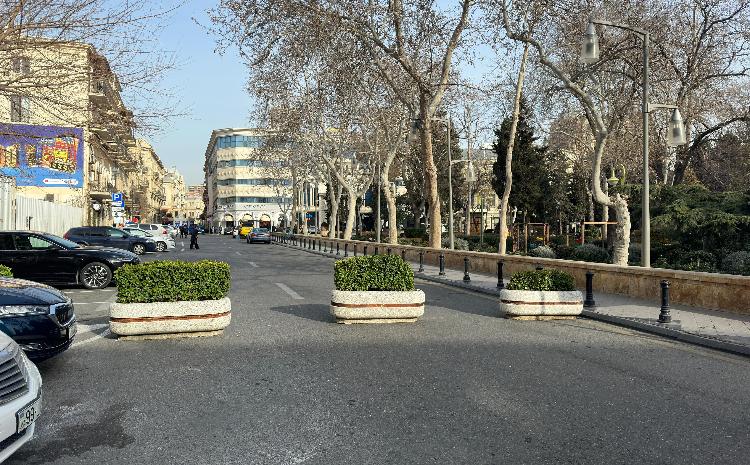 Xaqani bağının ətrafında nəqliyyatın hərəkəti məhdudlaşdırılıb 