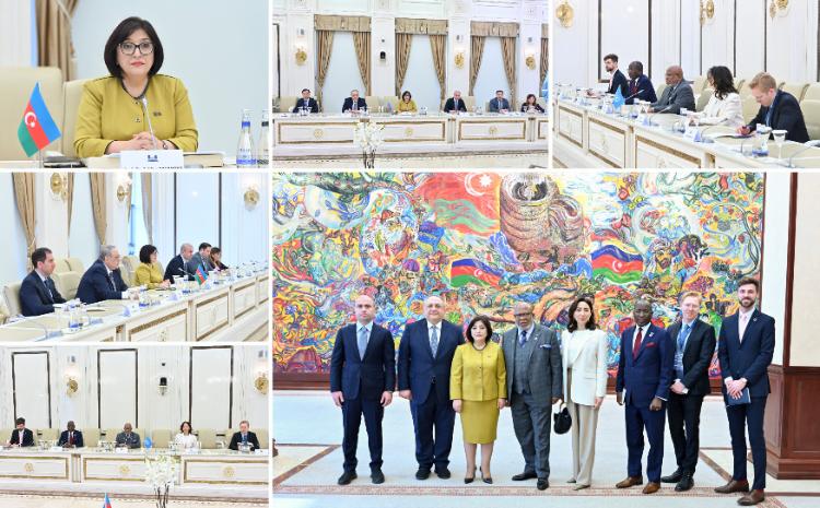 Sahiba Gafarova Meets with President of 78th Session of United Nations (UN) General Assembly 