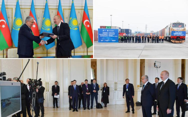 Teleconference organized to celebrate delivery of container train to Azerbaijan via Middle Corridor route 