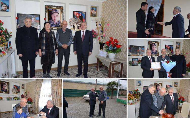 Tərtər Rayon İcra Hakimi şəhid atası Habil Məhərrəmovu 60 illik yubileyi münasibəti ilə təbrik edib 