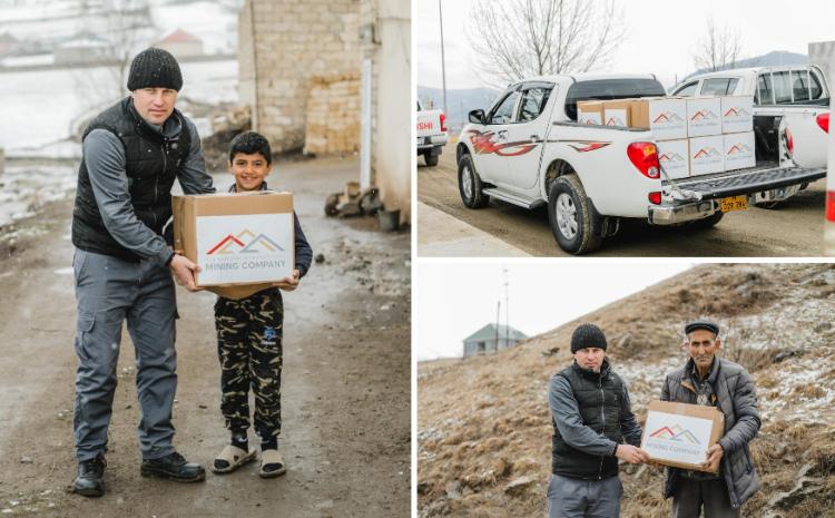 "Azerbaijan International Mining Company Limited" (AIMC) şirkəti aztəminatlı ailələrə Novruz sovqatı paylayıb 