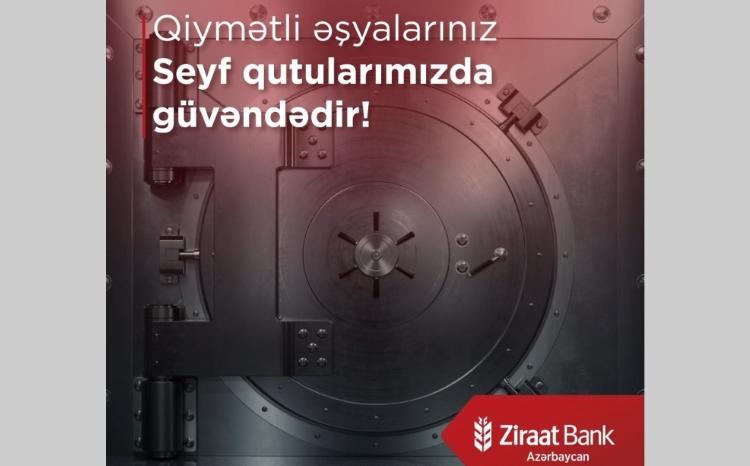 "Ziraat Bank Azərbaycan" seyf qutusu xidmətini göstərən filiallarının sayını artırıb 