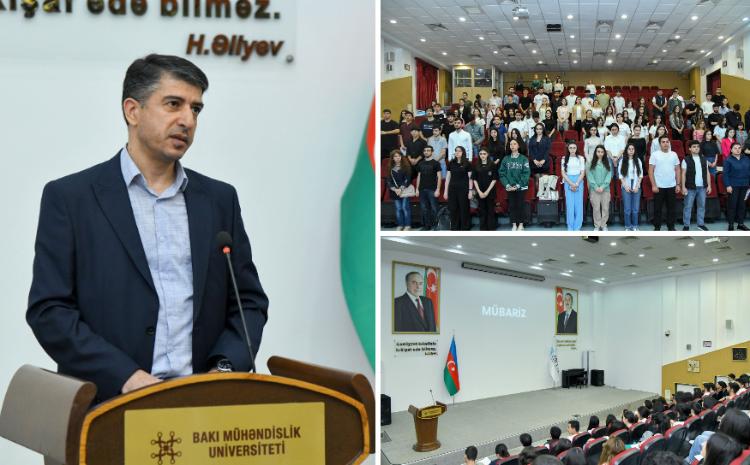 Bakı Mühəndislik Universitetində "Mübariz" filminin təqdimatı keçirilib 