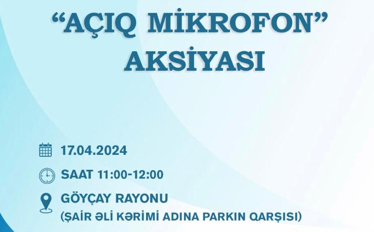 "Azəriqaz" İB-nin "Açıq mikrofon"u Göyçay rayonunda qurulacaq 