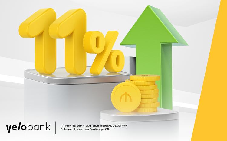 Вкладывайте в Yelo Bank, получайте доход 11%! 