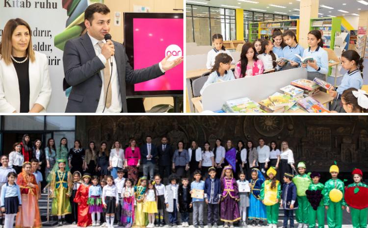 Nar presents new books to a school in Fuzuli 