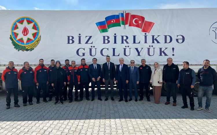 Malatyaya göndərilən humanitar yardım ünvanına çatıb 