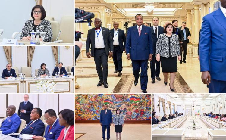 Спикер Милли Меджлиса Сагиба Гафарова встретилась с президентом Республики Конго 