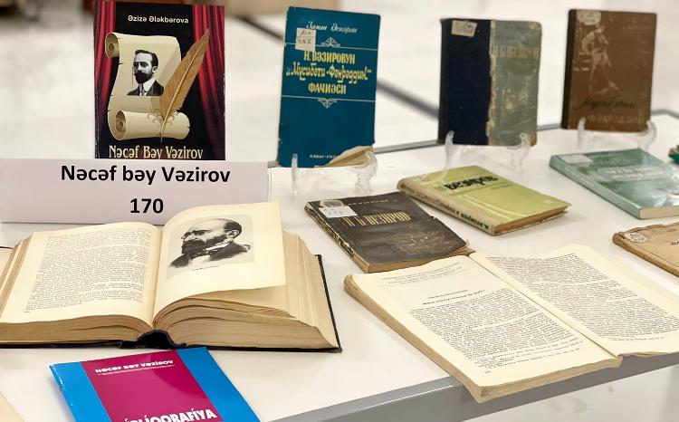 MEK-də görkəmli ədib Nəcəf bəy Vəzirovun 170 illik yubileyi münasibətilə sərgi təşkil edilib 