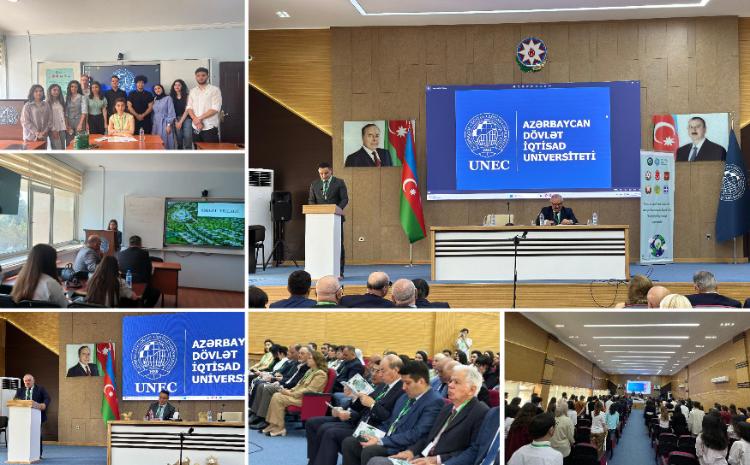 An international conference of students dedicated to the green economy is held at UNEC 