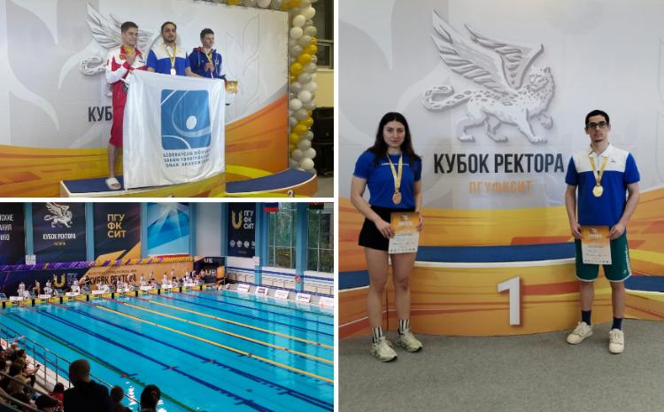 Azərbaycan idmançıları Rusiyada üzgüçülük üzrə turnirdə 9 medal qazanıblar 