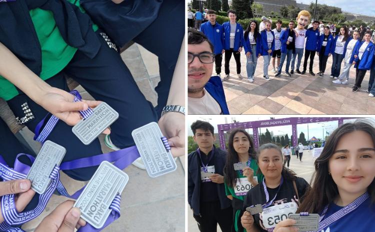 BDU tələbələri “Bakı marafonu 2024”ün xüsusi medalları ilə təltif olunublar 