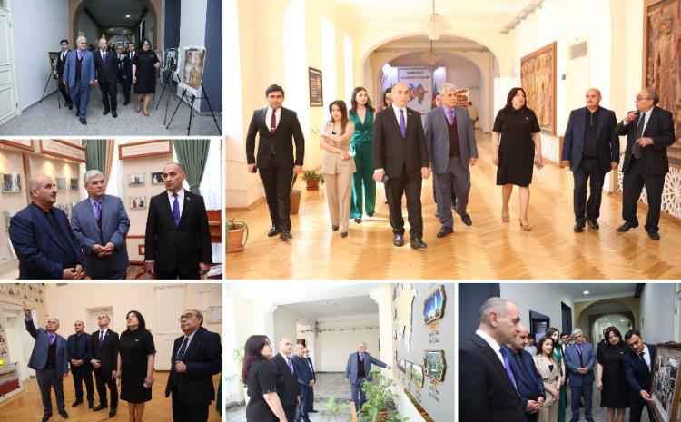 Pedaqoji Universitetdə  “Heydər Əliyev - Unudulmaz Lider” adlı foto-xalça sərgisinin təqdimatı keçirilib 