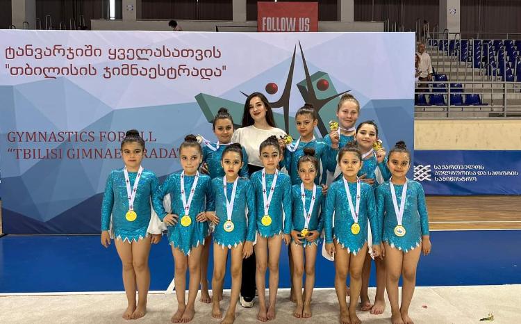 Студенты Центра интеграции азербайджанцев Грузии приняли участие в международном гимнастическом фестивале 