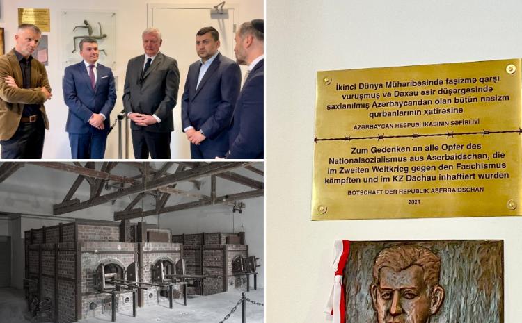 Daxau əsir düşərgəsində Azərbaycandan olan əsirlərə həsr olunmuş xatirə lövhəsi açılıb 