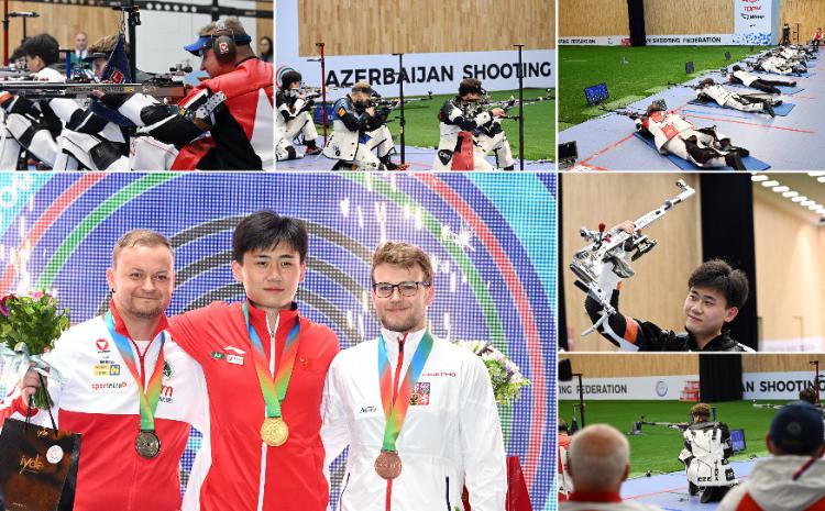 Kişilər arasında 3 mövqedən atəş açma növündə final görüşləri keçirilib 