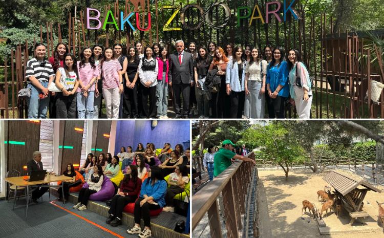 BDU tələbələri Bakı Zooloji Parkında “Qırmızı kitab”a daxil olan quş növləri ilə tanış olublar 