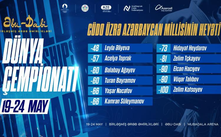 Cüdo üzrə Dünya çempionatında Azərbaycanı təmsil edəcək heyət açıqlanıb 